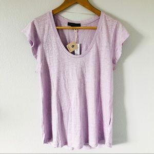 Sanctuary Ruby Scoop Neck Linen Tee